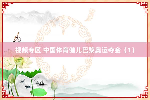 视频专区 中国体育健儿巴黎奥运夺金（1）