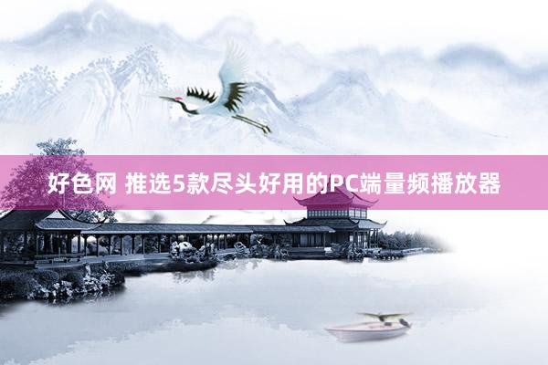 好色网 推选5款尽头好用的PC端量频播放器